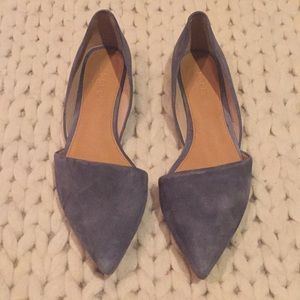 J.Crew Grey Suede Flats
